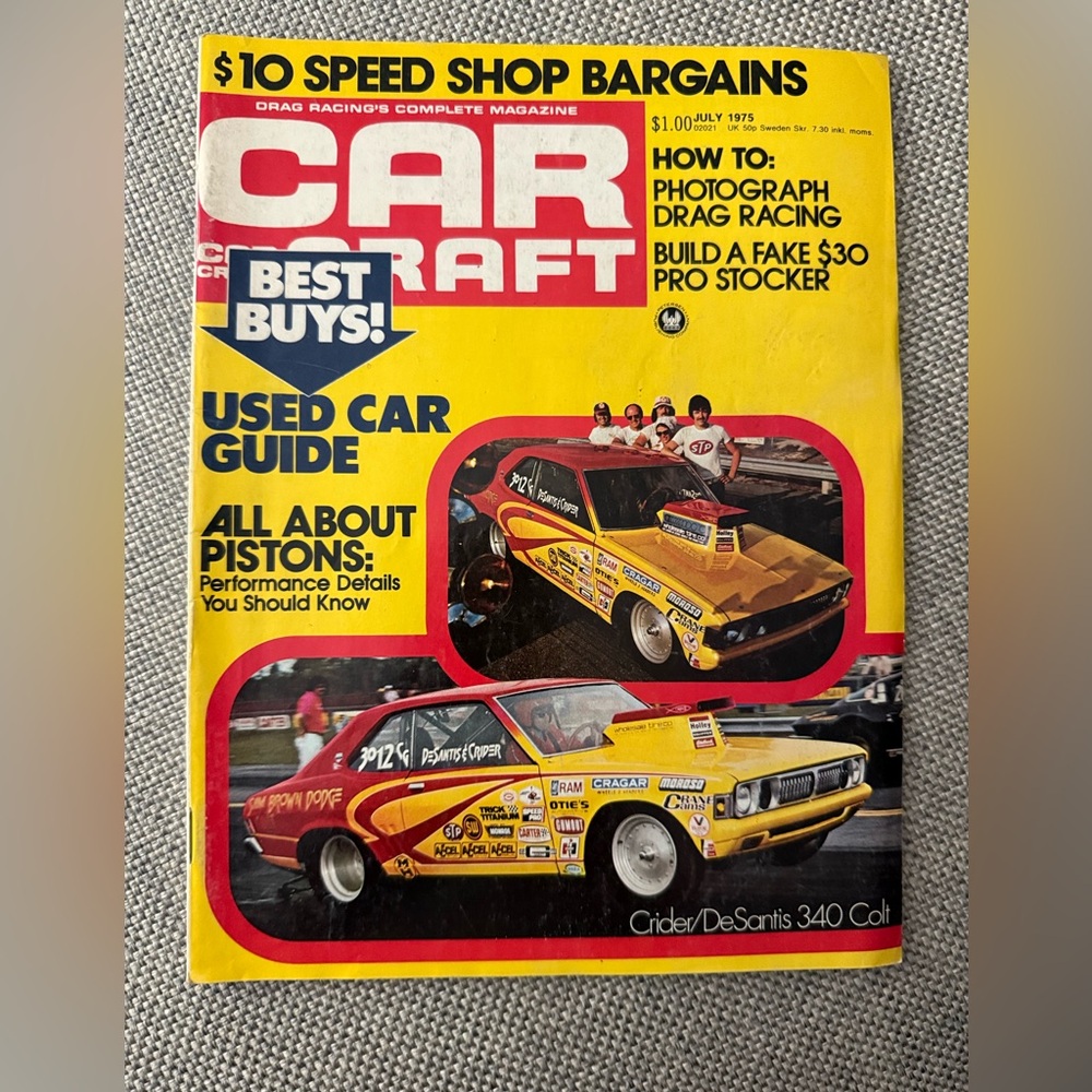 CAR CRAFT MAGAZINE JULY 1975 ISSUE